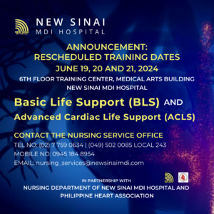 RESCHEDULED BLS & ACLS JUNE 19,20 AND 21, 2024